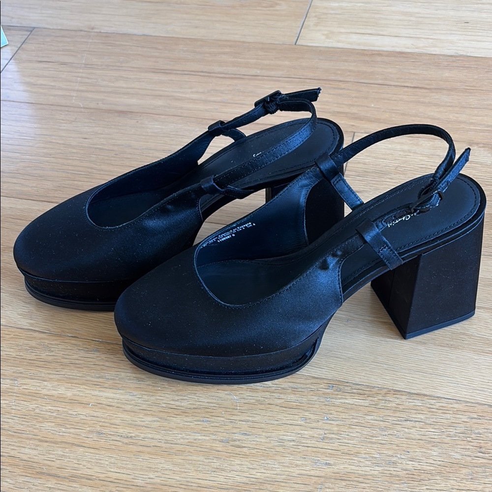 Black Slingback Block Heel Shoes - & Other Stories